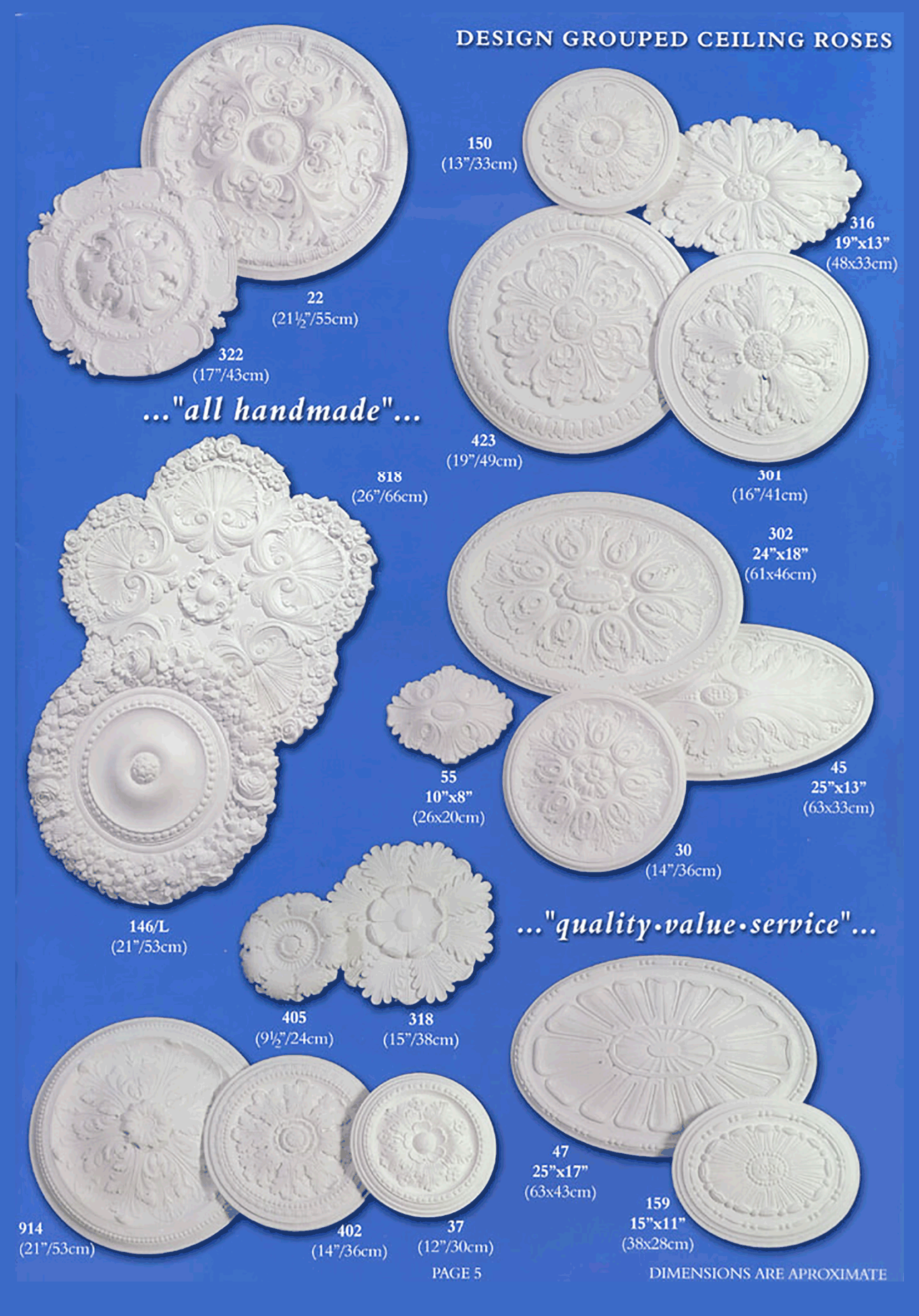Design Grouped ceiling roses 4
