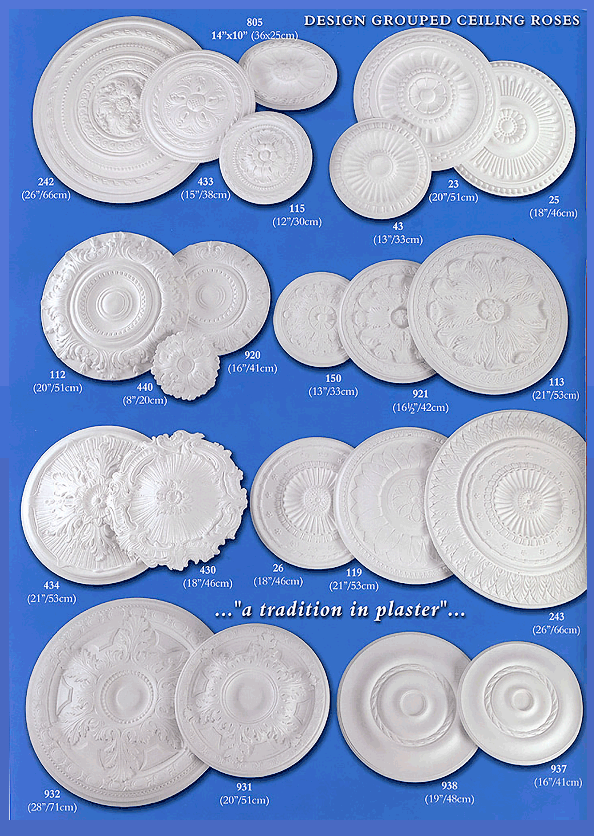 Design Grouped ceiling roses 5