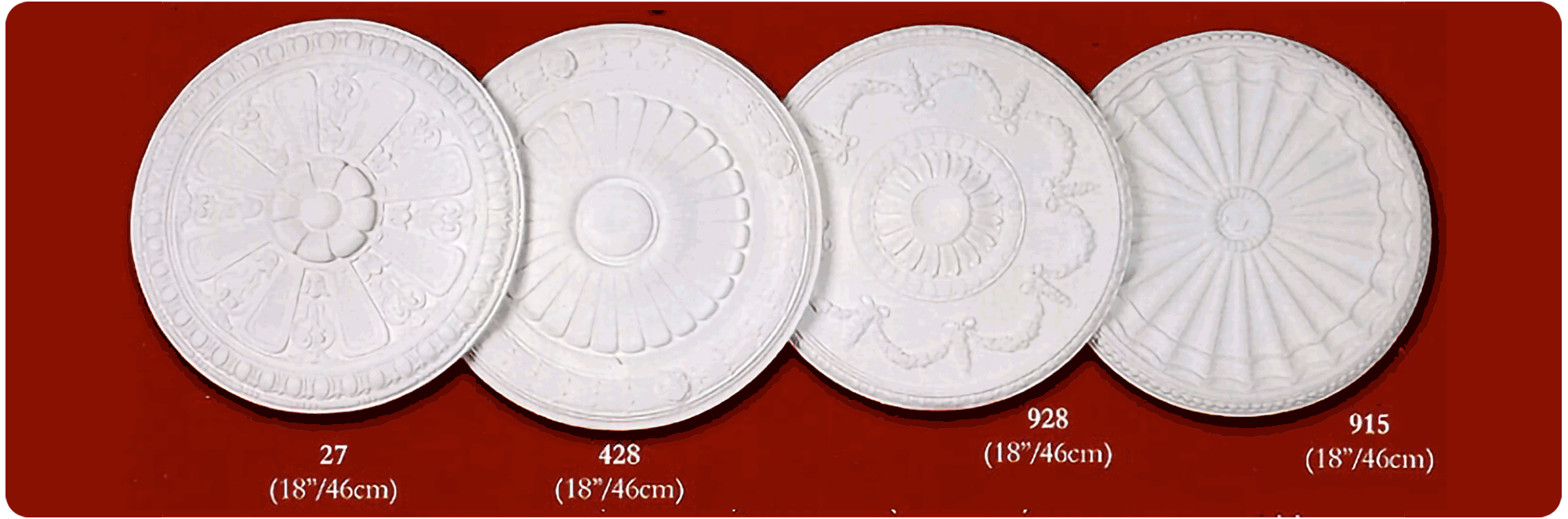 ceiling roses Burgundy 3